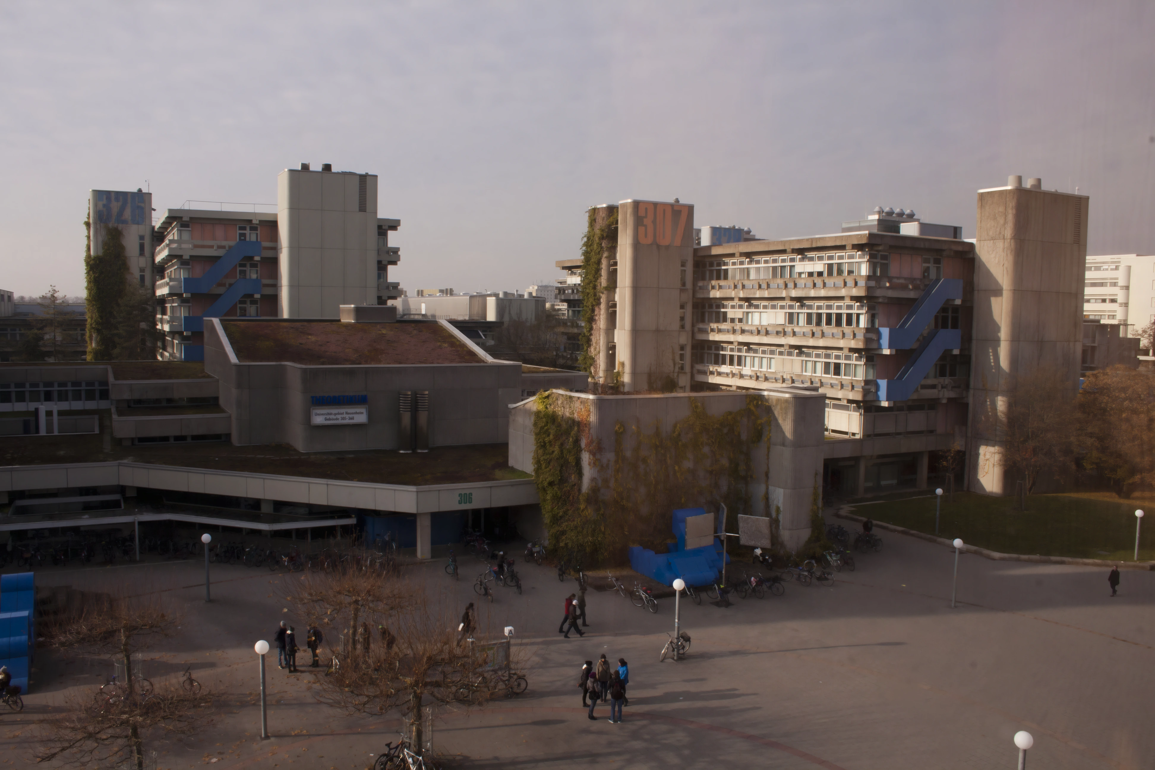 Hauptgebäude der Universität Heidelberg (Theoretikum) bei Sonnenuntergang